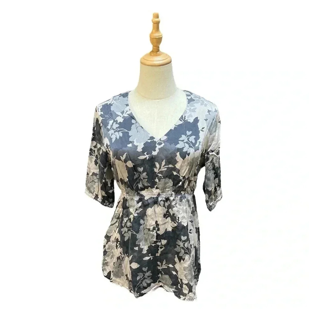 Eddie Bouer 💯 Silk Top Size M